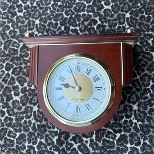 Classic Brown and Gold Wall Clock